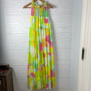 Entro Multicolor Maxi Dress